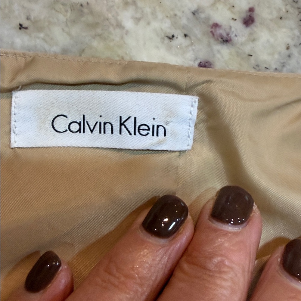 Calvin Klein sleeveless sheath dress beige Size medium - Picture 2 of 10